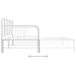 vidaXL Cadre de canapé-lit extensible sans matelas blanc 90x200 cm