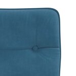 vidaXL Chaises à manger lot de 4 Bleu Velours