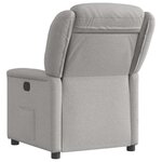 vidaXL Fauteuil inclinable électrique gris nuage tissu