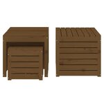 vidaXL Ensemble de boîtes de jardin 4 Pièces marron miel bois pin massif