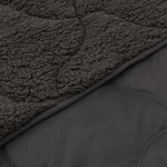 vidaXL Duvet complet toute l'année Matelassé Anthracite 200 x 200 cm