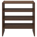 vidaXL Étagères à chaussures 2 Pièces empilable chêne marron 60x30x30 5cm