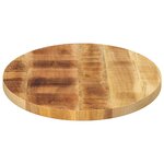 vidaXL Dessus de table 120x50x2 5 cm ovale bois massif de manguier