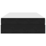 vidaXL Lit avec rangement et matelas Noir 120 x 200 cm Velours