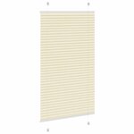 vidaXL Store plissé crème 75x100 cm largeur du tissu 74 4 cm polyester