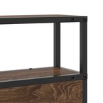 vidaXL Tête de lit de rangement Chêne marron 135 cm Bois d'ingénierie