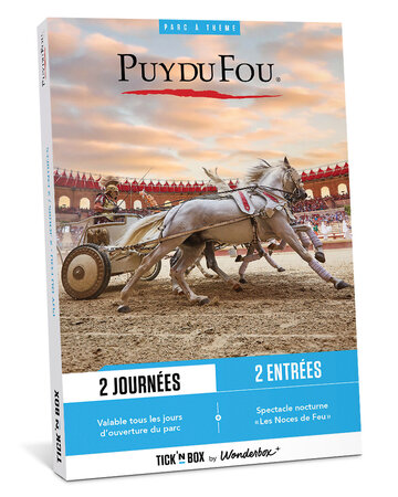 Coffret cadeau - ticketbox - puy du fou - 2 jours