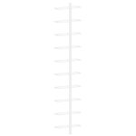 vidaXL Casier à vin mural pour 10 bouteilles 2 Pièces Blanc Métal