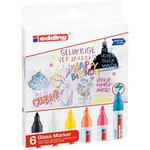 Marqueur pour verre 95 Etui de 6 Assorti 1 5-3 mm EDDING