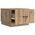 vidaXL Table basse Chêne artisanal 49 x 50 x 37 cm Bois d'ingénierie