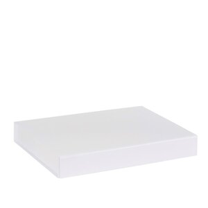 Boîte plate aimantée luxe blanc mat A5