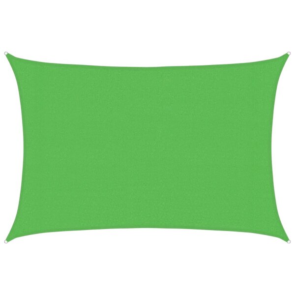 vidaXL Voile d'ombrage 160 g/m² Vert clair 3x4 m PEHD