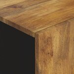 vidaXL Buffet avec 2 portes 90x33x75 cm bois massif de manguier