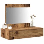 vidaXL Table de Toilette Marron 83 x 40 x 70 cm Bois d'ingénierie