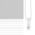 vidaXL Store zèbre gris clair largeur du tissu 45 9 cm polyester