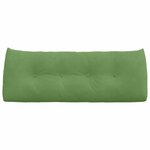 vidaXL Coussin de Dos Vert clair 120 x 24 x 50 cm Velours