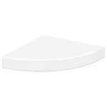 vidaXL Étagère d'angle flottante blanc 25x25x3 8 cm MDF