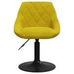 vidaXL Tabouret de bar Jaune moutarde Velours