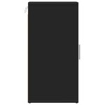 vidaXL Armoire à chaussures Noir 32x35x70 cm Bois d’ingénierie