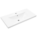 vidaXL Cabinet de salle de bain Chêne noir 80 x 38 5 x 46 cm