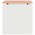 vidaXL Banc de jardin Blanc 40 x 40 x 43 cm Acier