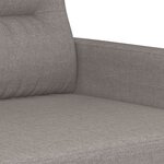 vidaXL Ensemble de canapés 4 Pièces avec coussins taupe tissu