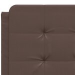 vidaXL Cadre de lit avec tête de lit marron 120x200 cm Similicuir