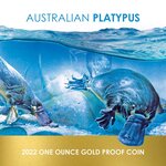 Pièce de monnaie en Or 100 Dollars g 31.1 (1 oz) Millésime 2022 Platypus AUSTRALIAN PLATYPUS