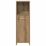 vidaXL Armoire de bain chêne artisanal 30x30x95 cm bois d'ingénierie