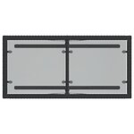 vidaXL Ensemble de bistro 3 Pièces avec coussins noir résine tressée