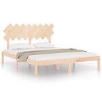 vidaXL Cadre de lit 160x200 cm Bois massif