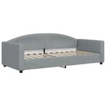 vidaXL Lit de repos gris clair 90x200 cm Tissu
