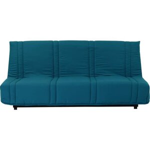 Banquette clic clac 3 places - Bleu canard -193 x 92 cm - LENA