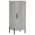 vidaXL Buffet haut Sonoma gris 34 5x34x180 cm Bois d'ingénierie