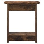 vidaXL Table d'appoint Chêne fumé 50 x 39 5 x 55 cm Bois d'ingénierie