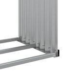vidaXL Porte-bûches anthracite 120x45x100 cm acier galvanisé
