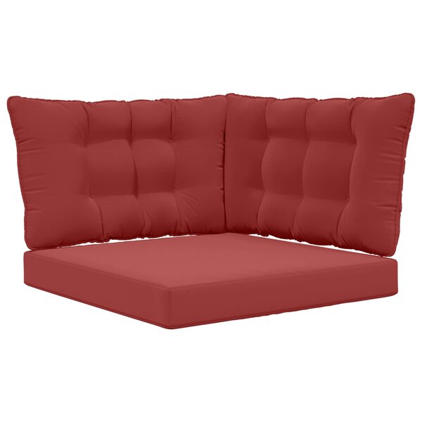 vidaXL Coussin de canapé d'extérieur Polyester Bordeaux 68 5 x 68 5 cm