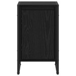 vidaXL Table de chevet 2 Pièces Chêne noir 39 5 x 30 x 50 cm