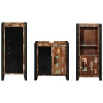 vidaXL Ensemble de mobilier de salle de bain avec étagère 3 Pièces