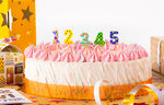 Bougies d'anniversaire chiffres 1 2 3 4 5
