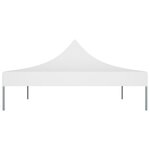 vidaXL Toit de tente de réception 4 5x3 m Blanc 270 g/m²