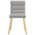 vidaXL Chaises à manger lot de 4 gris nuage tissu