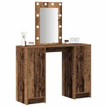 vidaXL Table de Toilette Marron 102 x 33 x 135 cm Bois d'ingénierie