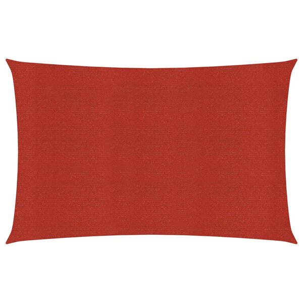 vidaXL Voile d'ombrage 160 g/m² Rouge 6x7 m PEHD