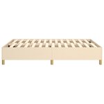 vidaXL Cadre de lit sans matelas crème 140x190 cm tissu