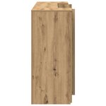 vidaXL Bureau réception chêne artisanal 180x50x103 5cm bois ingénierie