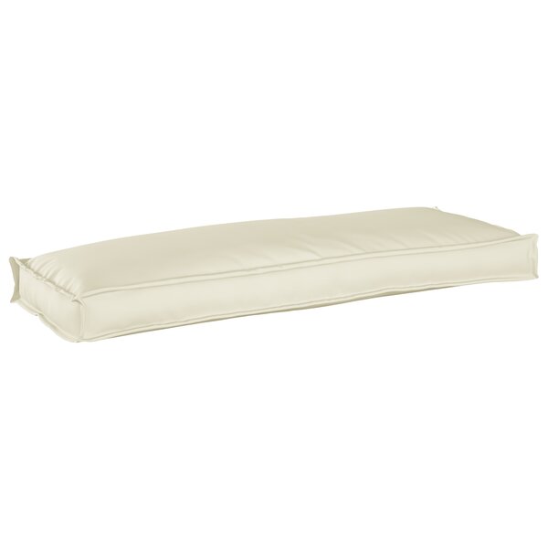 vidaXL Coussin de palette pour banc Crème 110x40x8 cm Tissu Oxford
