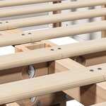 vidaXL Cadre de lit avec stockage Blanc 120 x 200 cm bois