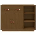 vidaXL Buffet Marron miel 98 5x40x75 cm Bois massif de pin
