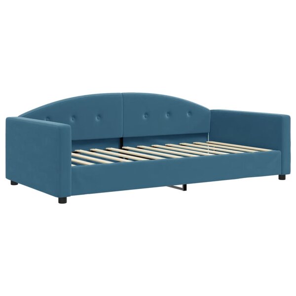 vidaXL Lit de repos bleu 100x200 cm velours